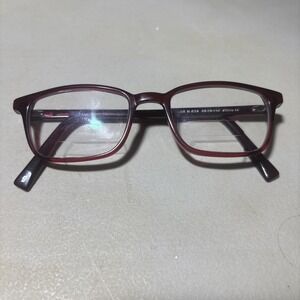 Warby Parker Oliver N 624 Eyeglasses Frame Red Berry Crystal 48-18-140 Used